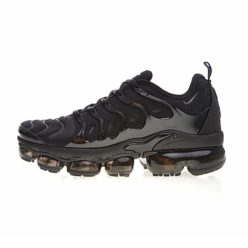 Оригинальные подлинные мужские кроссовки для бега NIKE VAPORMAX PLUS, прочная, индивидуальная, Классическая, Спортивная, дизайнерская обувь,, новинка 924453 - Цвет: 924453-004
