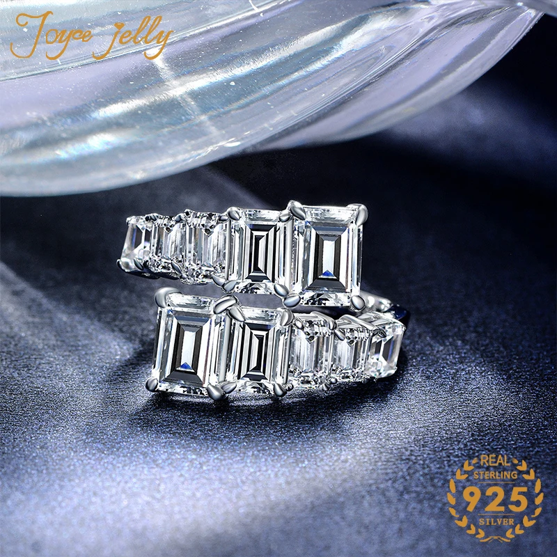 

JoyceJelly trendy siver 925 ring for women simple style open ring wedding engagement party fine jewelry gifts wholesale 2021