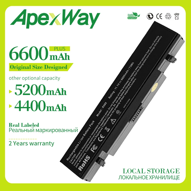 Аккумулятор Apexway 6 ячеек для Samsung R428 R468 E257 E352 SA20 AA PB9NC6B PB9NS6B NP350E5C NP300V5A NP350V5C NP300E5C