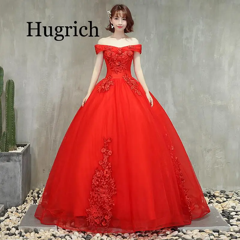 Красные платья для Quinceanera 2021 с открытыми плечами и аппликацией из бисера