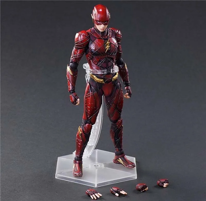 

PA The Flash Action Figures DC Justice League Play Arts Models Collectible Toys