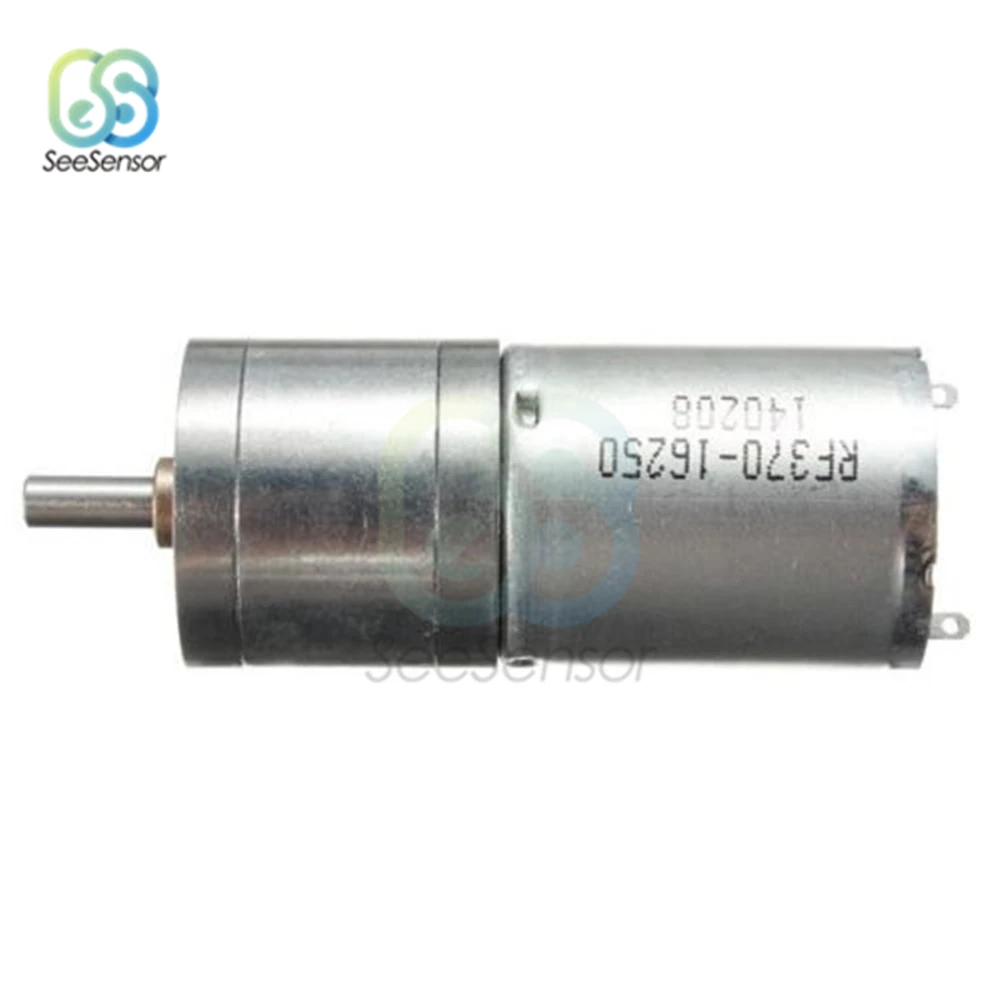 Мини-мотор-редуктор постоянного тока JGA25-370 12 В 5/10/15/20/30/60/100/150/200/300/400/500/1000/1200 об/мин |