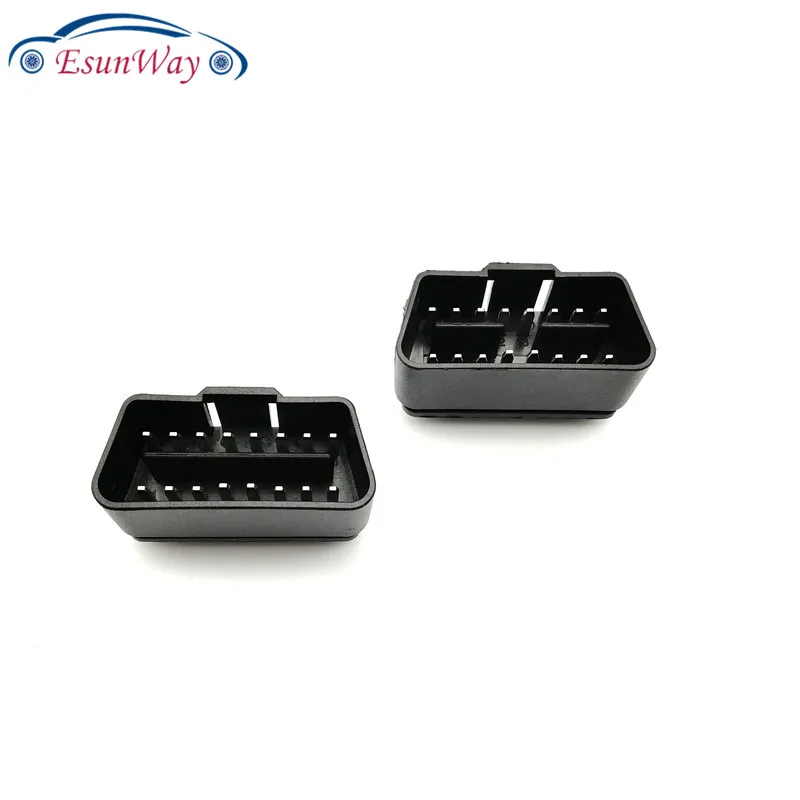 Car Auto Diagnostic Cable Adapter j1962 16 pin 12V/24V OBDII OBD2 Male Connector Plug Right Angle 90 degree Golden Plating Pin | Автомобили