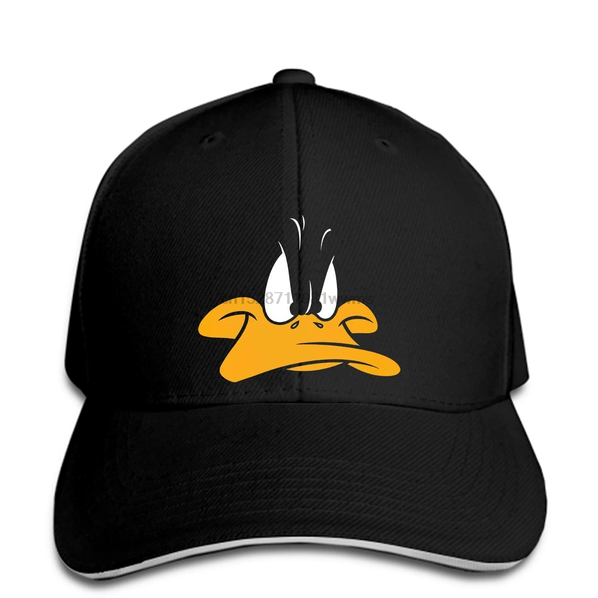 Daffy винтажная Черная Мужская бейсболка Looney Tunes с изображением утки лица летняя