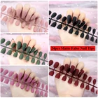 Накладные ногти, матовые, акриловые, для наращивания ногтей, 24 шт.