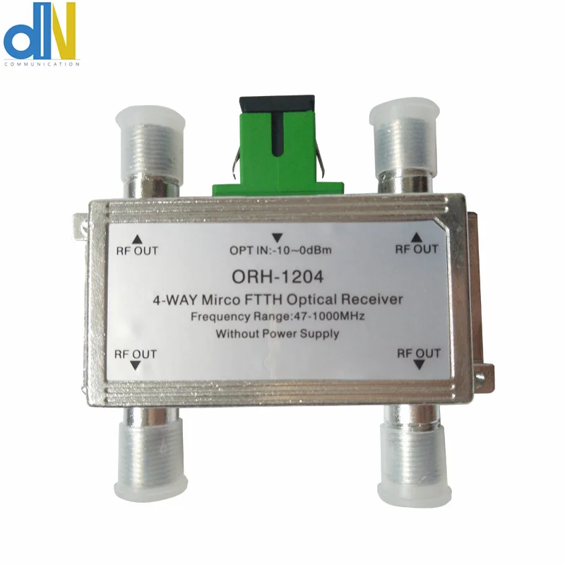 4-полосный пассивный мини-приемник CATV FTTH фотооптический волоконный приемник 47-1000