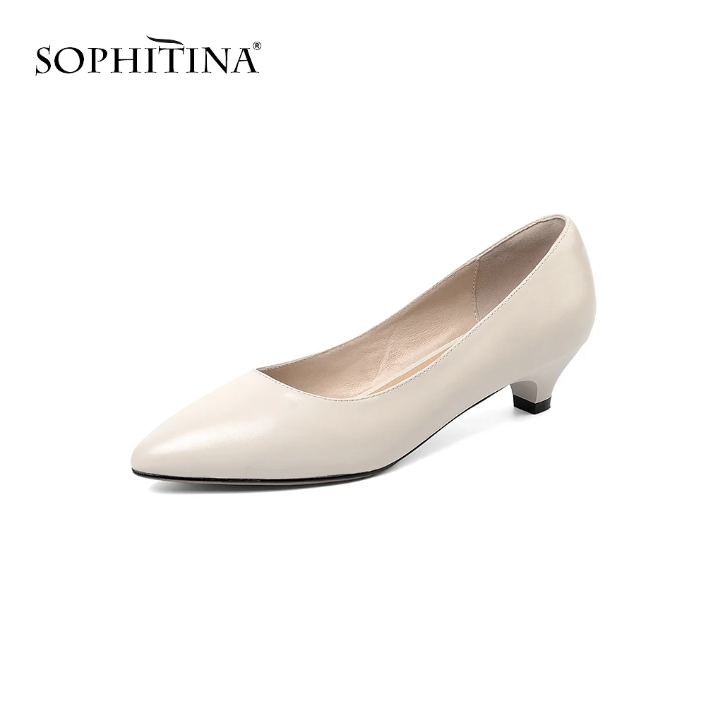 SOPHITINA/Новинка Офисные женские туфли лодочки без шнуровки Высококачественная