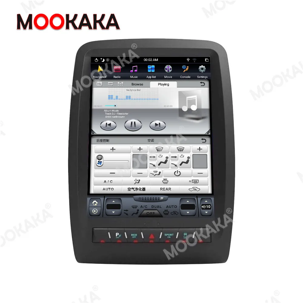 Для Dodge Durango 2012 -2019 Tesla style Android 9.0 автомобильный радиоприемник с навигацией GPS