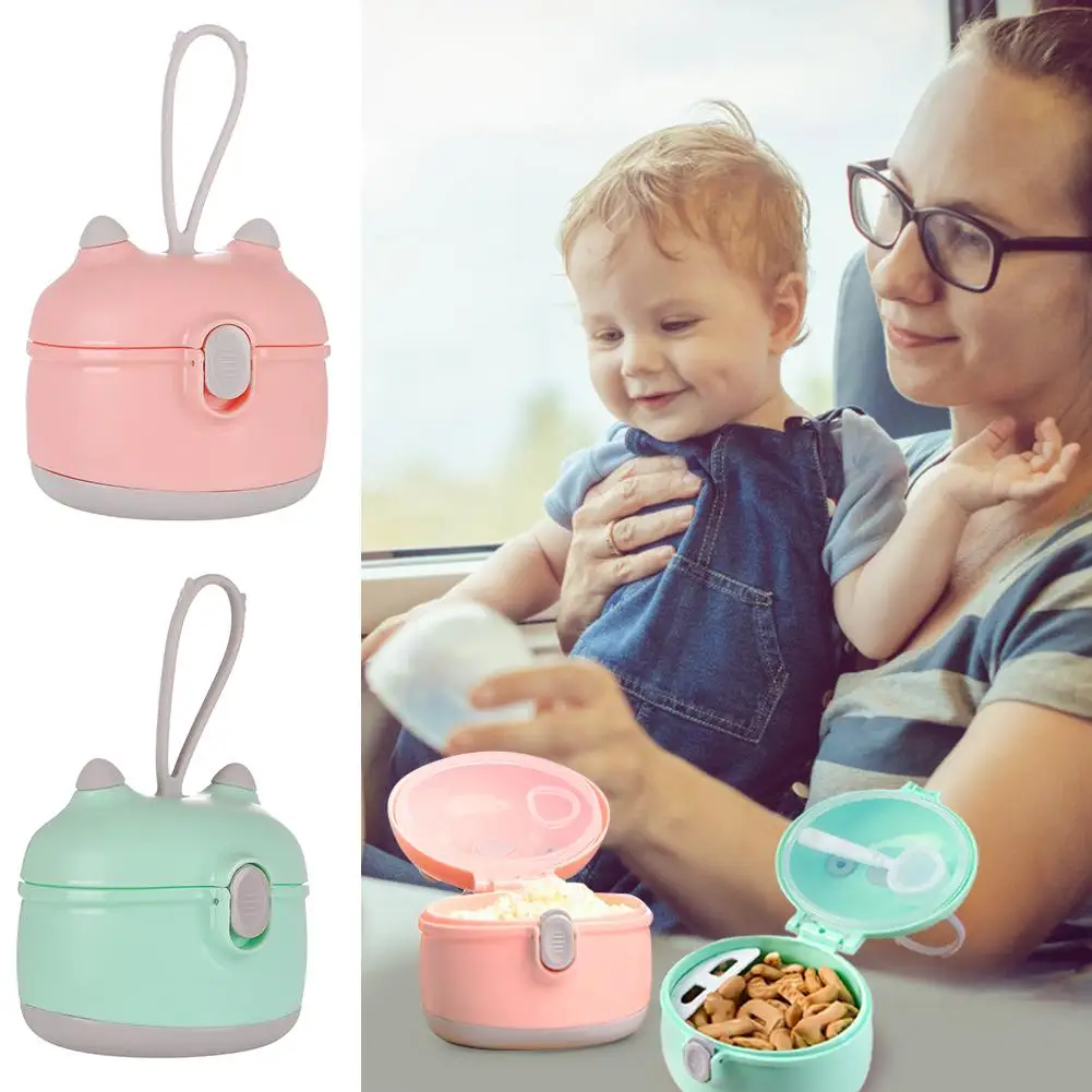 

Portable Powder Milk Storage Container with Spoon Baby Food Box Toddler Formula Milk Powder Case Feeding Accessories