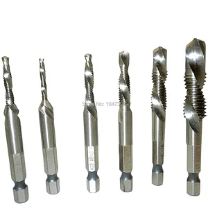 6 шт. бурильные краны высокопрочная сталь Hss Метчик бит метрические ударные M3 M4 M5 M6 M8 M10