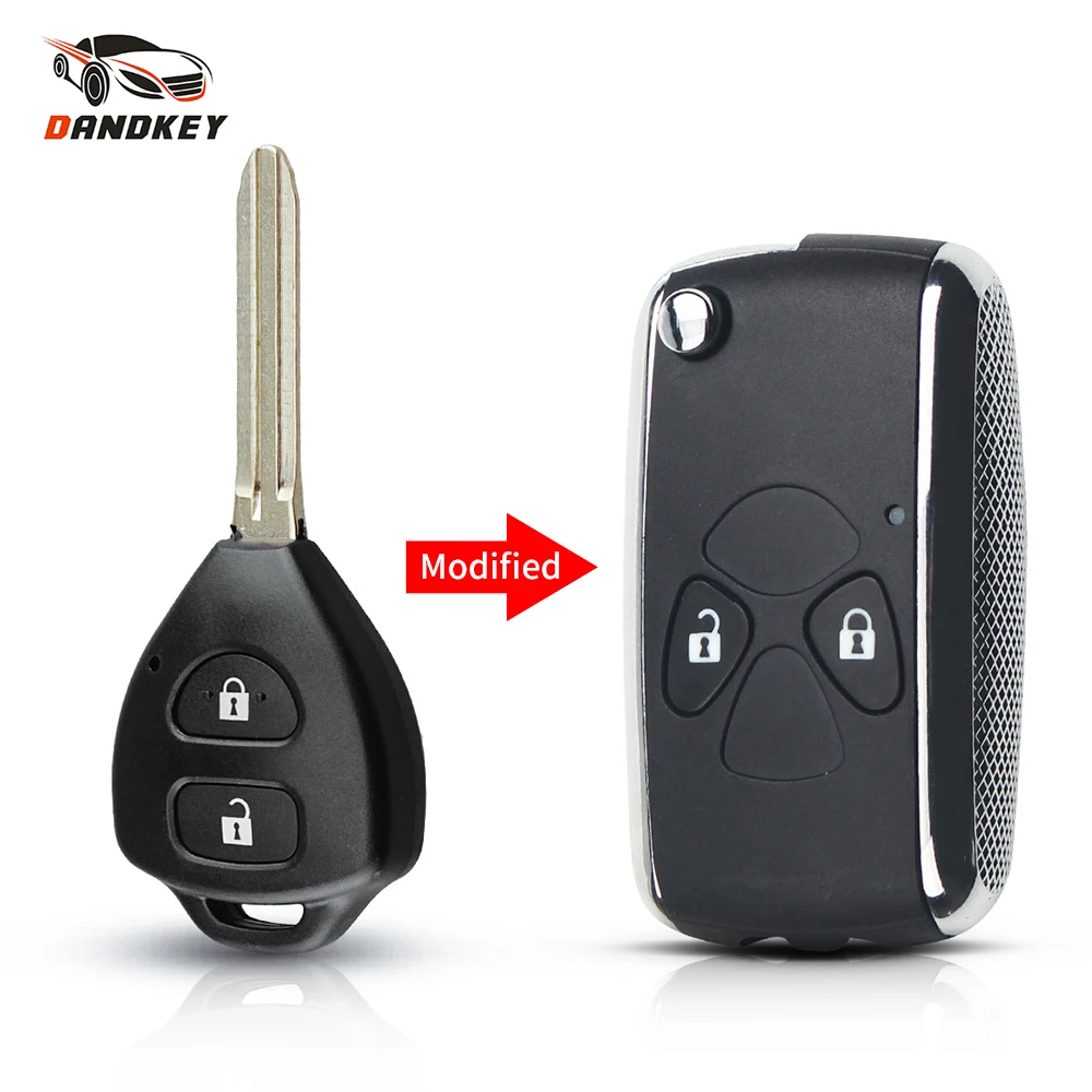 DANDKEY 2/3/4 кнопочный откидной пульт дистанционного управления автомобильный ключ