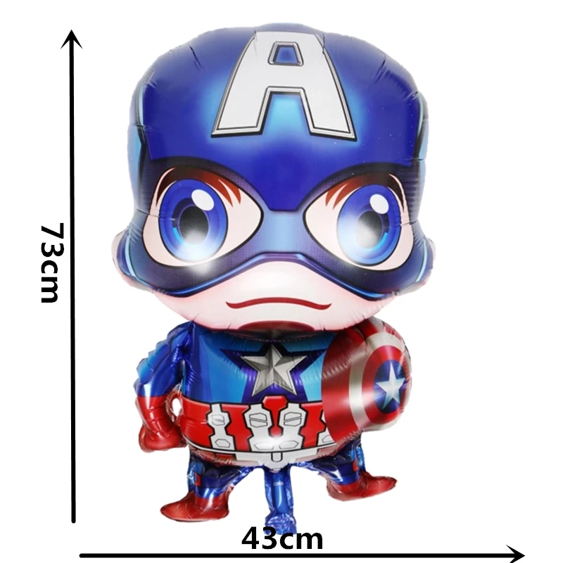 1 шт. супер герой Железный человек Человек паук алюминиевая фольга шарики для