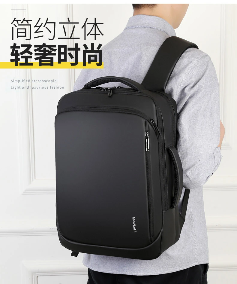 Брендовый рюкзак для ноутбука, мужские рюкзаки, бизнес ноутбук, Mochila, водонепроницаемый рюкзак, зарядка через usb, сумки для путешествий, ZL159