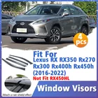 Оконный козырек для Lexus RX 350 70300 400h 450h 450hl 2016-2022 Обрезка навесов Укрытия Защита от солнца Дождь Дефлектор 2021
