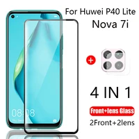 nova 7i tempered glass for huawei p40 lite glass screen protector protective glas on huawe nova7i p40lite camera len film