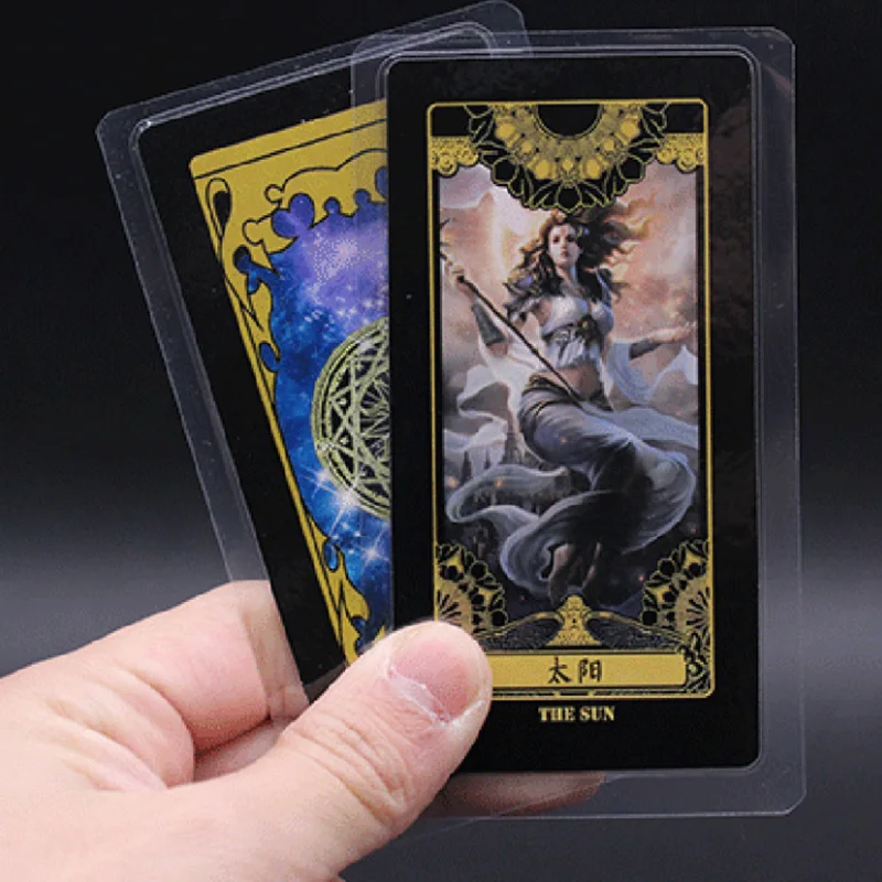 78 шт./компл. карты металлический ящик Таро настольная игра Китайская/английская