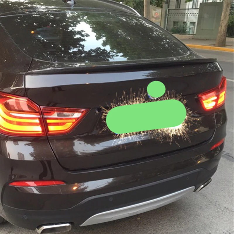 

Use For BMW X4 F26 Spoiler 2013--2017 Year Glossy Balck Real Carbon Fiber Rear Wing Mp Style Sport Accessories Body Kit