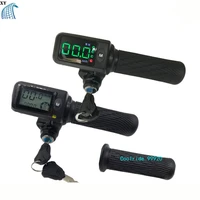 36v48v60v universal power display grip for electric scooter car with steering handle instead of driving lcd speed regulator