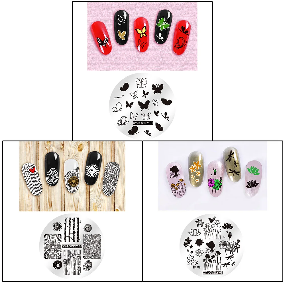 Маникюр своими руками кружево цветок Роза лес изображение ногтей пластины