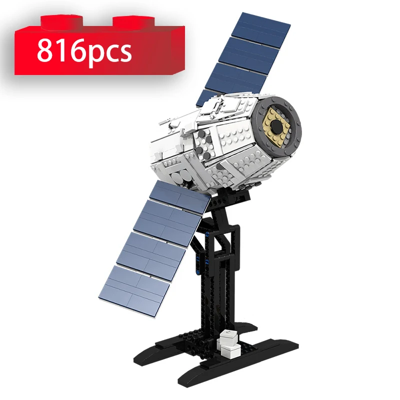 

Space Station Classic Creative Series SpaceX Dragon Spacecraft Satellite Model Building Blocks MOC Bricks DIY Collection Toys