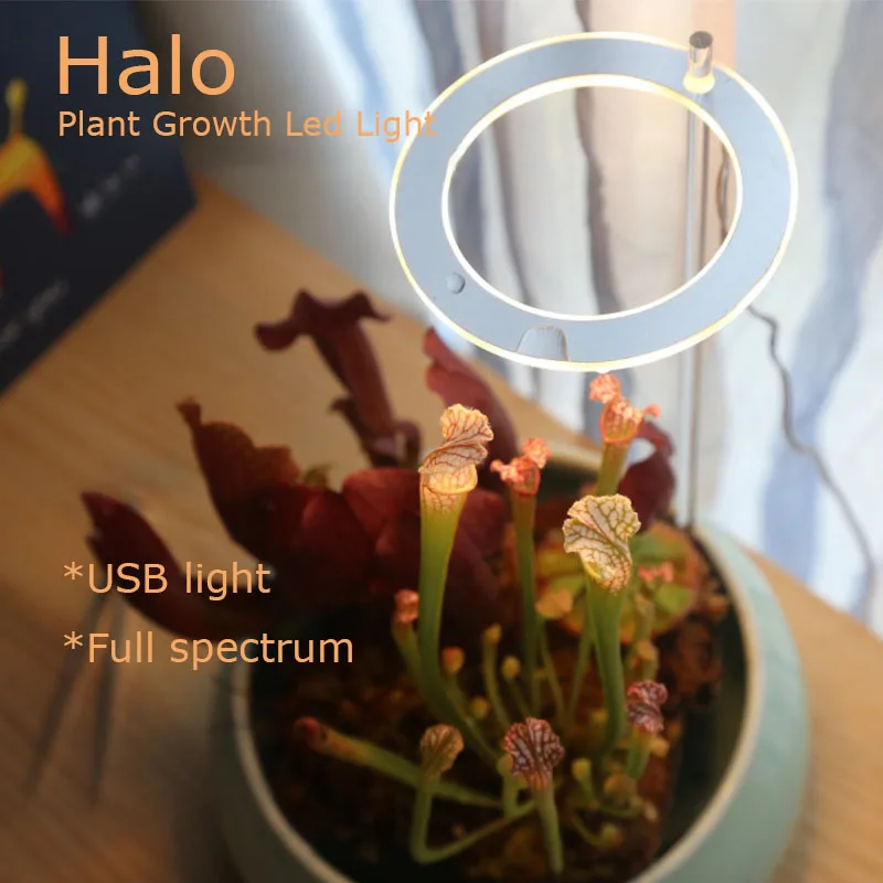 Светодиодсветильник фитолампа Angel Halo для выращивания растений лампа спектра