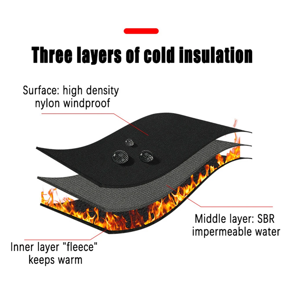 Уличные перчатки теплые и водонепроницаемые лыжные женские мужские