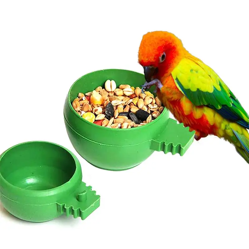 

Legendog 2 шт./компл. миски для воды для птиц, подвесные круглые миски для еды, клетка для домашних животных, миски для кормления птиц