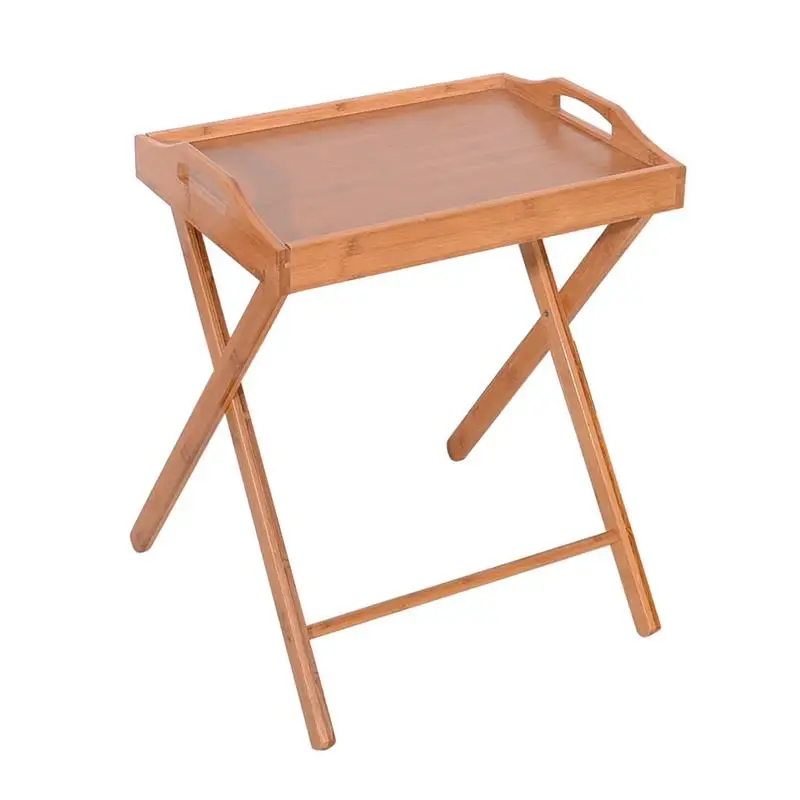 Деревянный складной обеденный стол индивидуальный для закусок Цветной поднос
