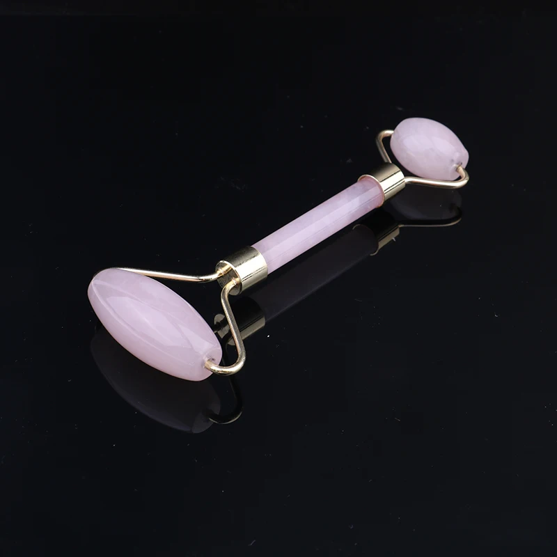 1 шт. розовый КВАРЦЕВЫЙ ролик массажер для похудения лица подъемный инструмент