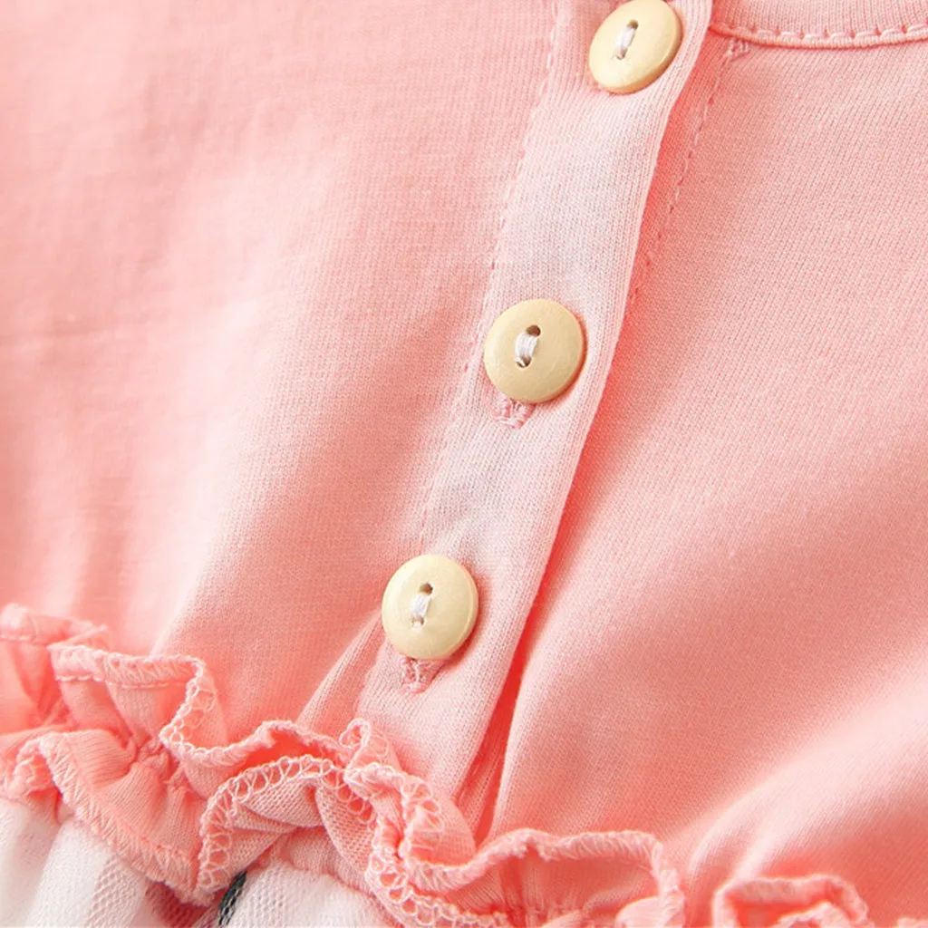 Для малышей платье для маленьких девочек Платья с короткими рукавами