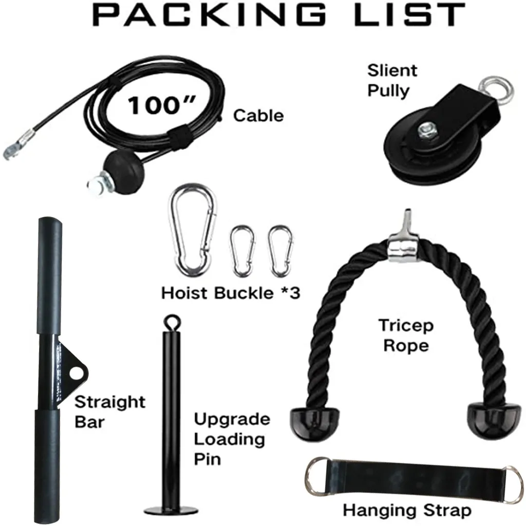 Фитнес Ролик DIY Кабель Машина крепления Системы Arm бицепс Трицепс Blaster руки