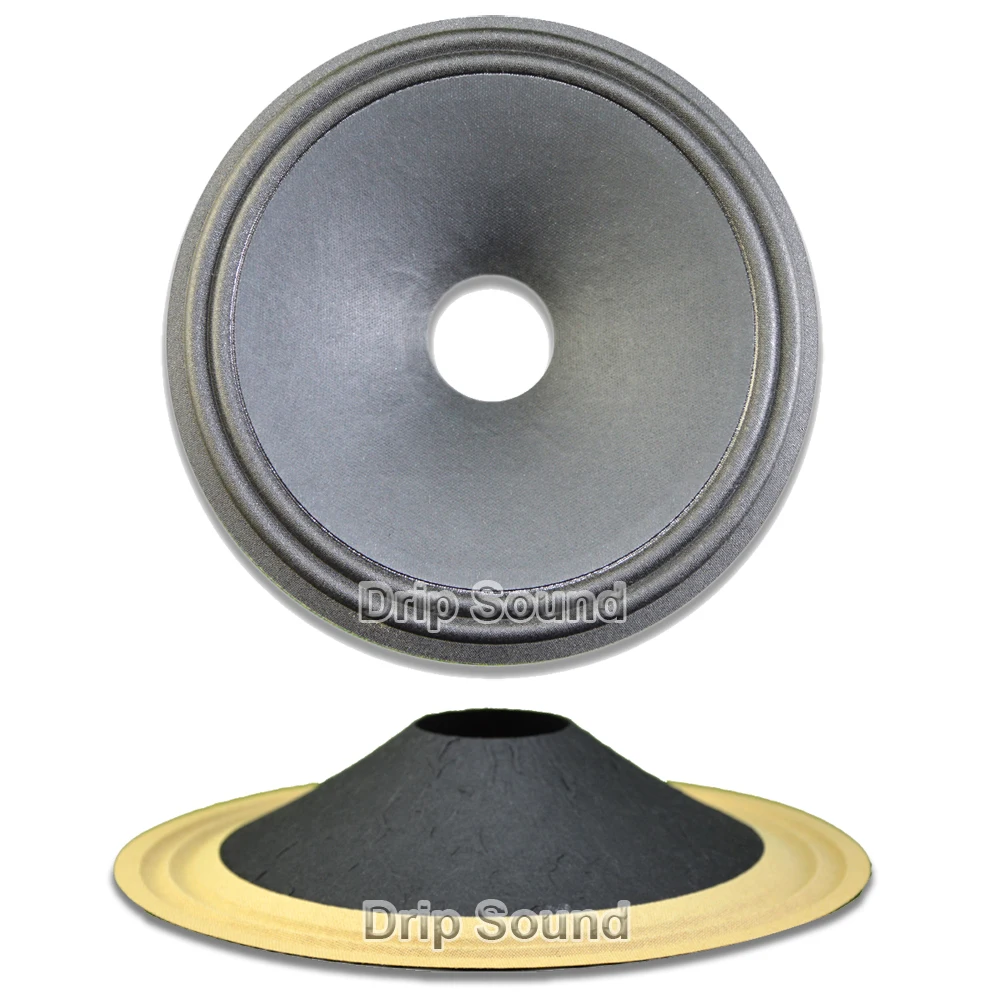 

10" inch 245mm 49.5mm Core Speaker Cone Paper Basin Woofer Drum Paper 2-Ring Cloth Edge Trumper Bass Repair Parts #3