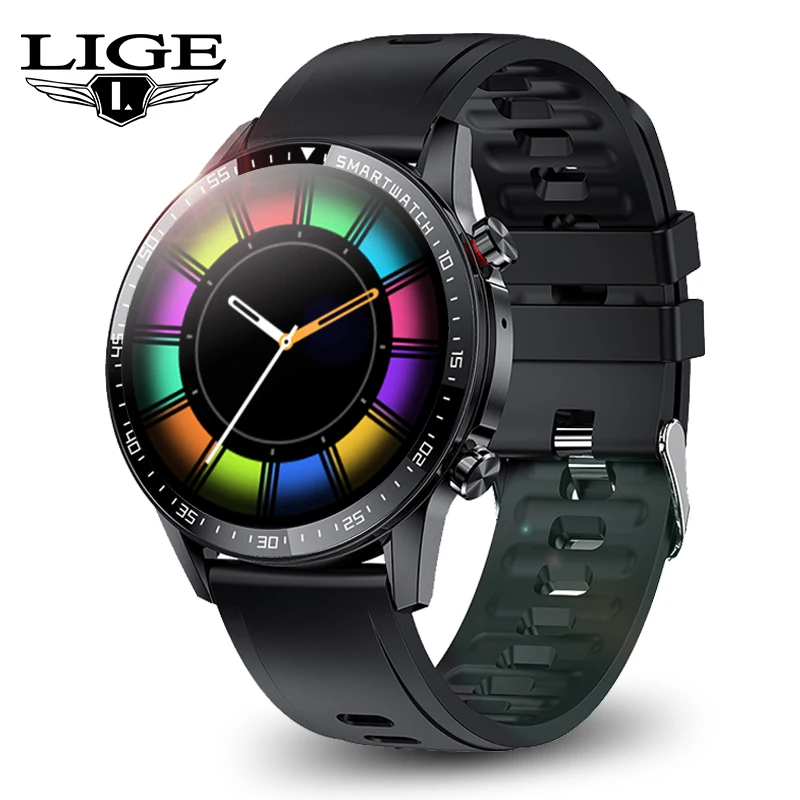 

LIGE Bluetooth Call Smart Watch Men Sport Fitness Watch Heart Rate Monitor Activity Tracker Waterproof Smartwatch for Android