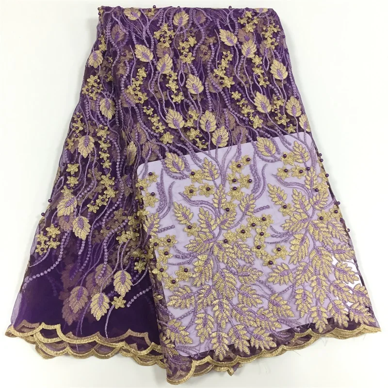 

African lace fabric 2020 High quality Nigerian French lace fabric wedding dress