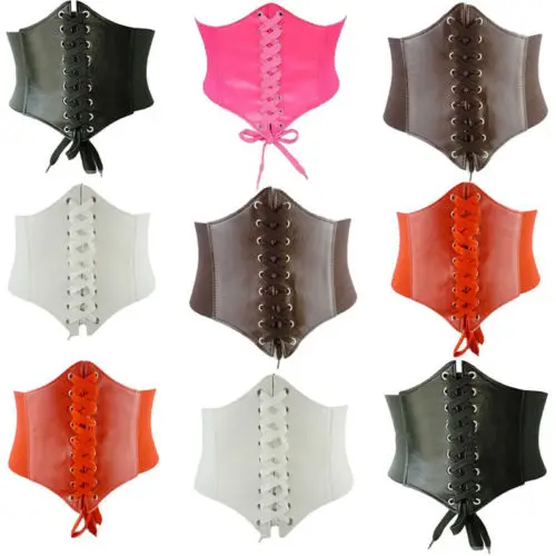 

Fashion Women Elastic Extra Wide TIGHT Corset Tie High Waist Slimming Belt