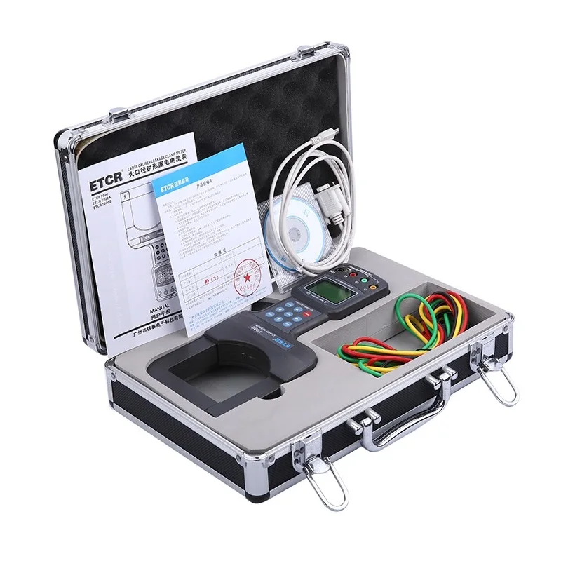 Зажим ETCR7000B большого калибра измеритель тока утечки переменного и с технологией