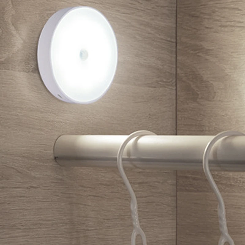 

New Wireless PIR Motion Sensor LED Night Light USB Rechargeable Wall Lamps LED for Bedroom Stairs Closet Cabinet Wardrobe Lights