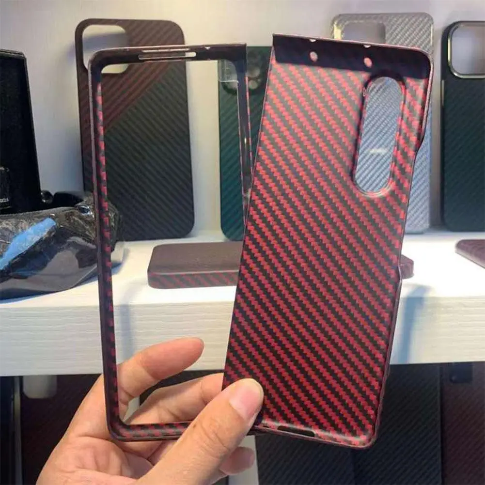 real carbon fiber for z fold 3 5g aramid fiber ultra thin cover z fold3 phone q4c2 free global shipping