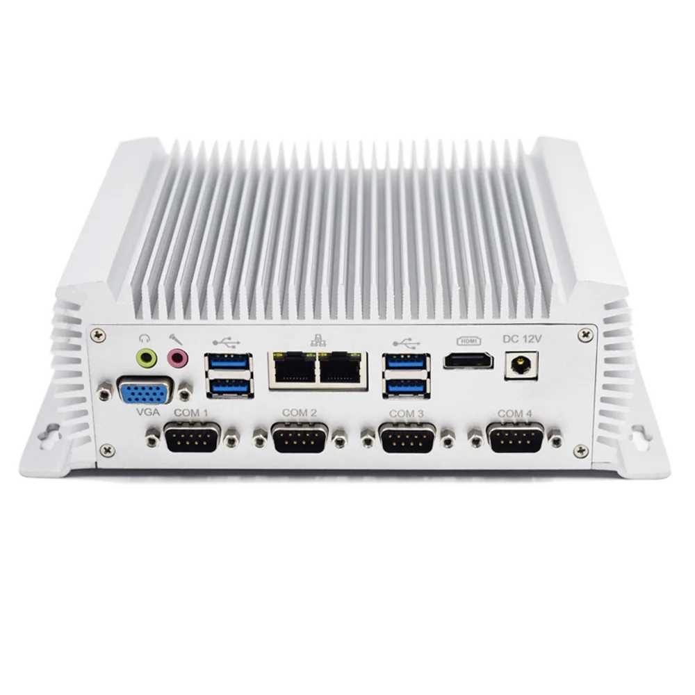 Verkauf Großhandel Fanless Industrie Mini PC I7 4500U Robuste ITX Fall Niedrigen Power 12V Fahrzeug PC 2 LAN Linux Midea Server RS485 Windows10