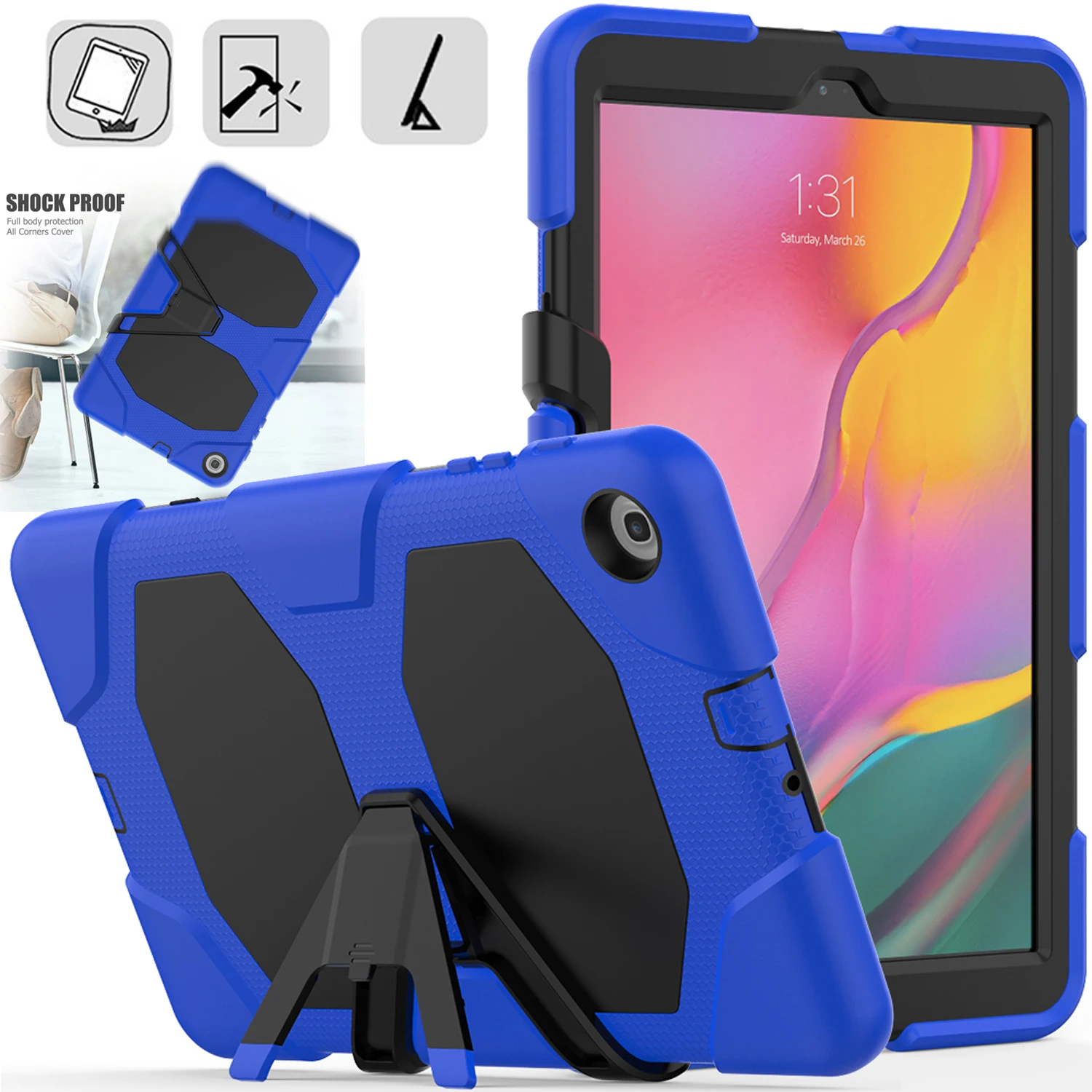 Чехол для планшета samsung Galaxy Tab 10 1 2019 SM T510 T515 ударопрочный сверхпрочный защитный