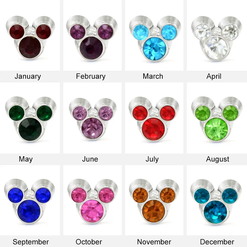 12 шт.! &quotМикки&quot на день рождения плавающие прелести микс Цвет для ювелирных