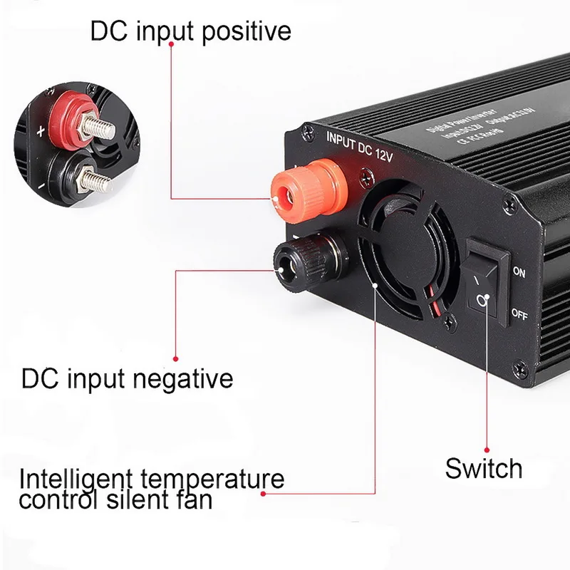 1 шт. 300 Вт автомобильный преобразователь постоянного тока 12 В переменного
