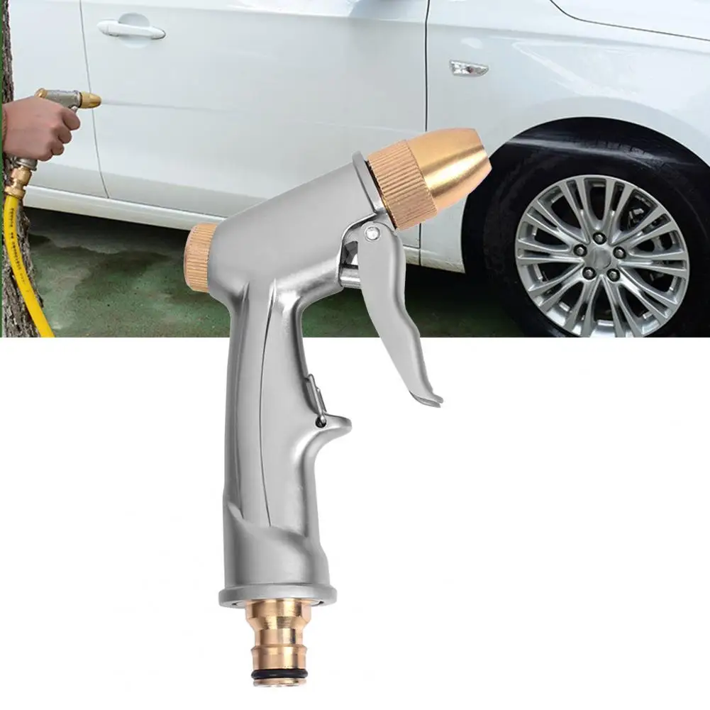 

Garden Hose Nozzle Adjustable High Pressure Metal Leakproof Water Sprayer for Washing Car Accessories