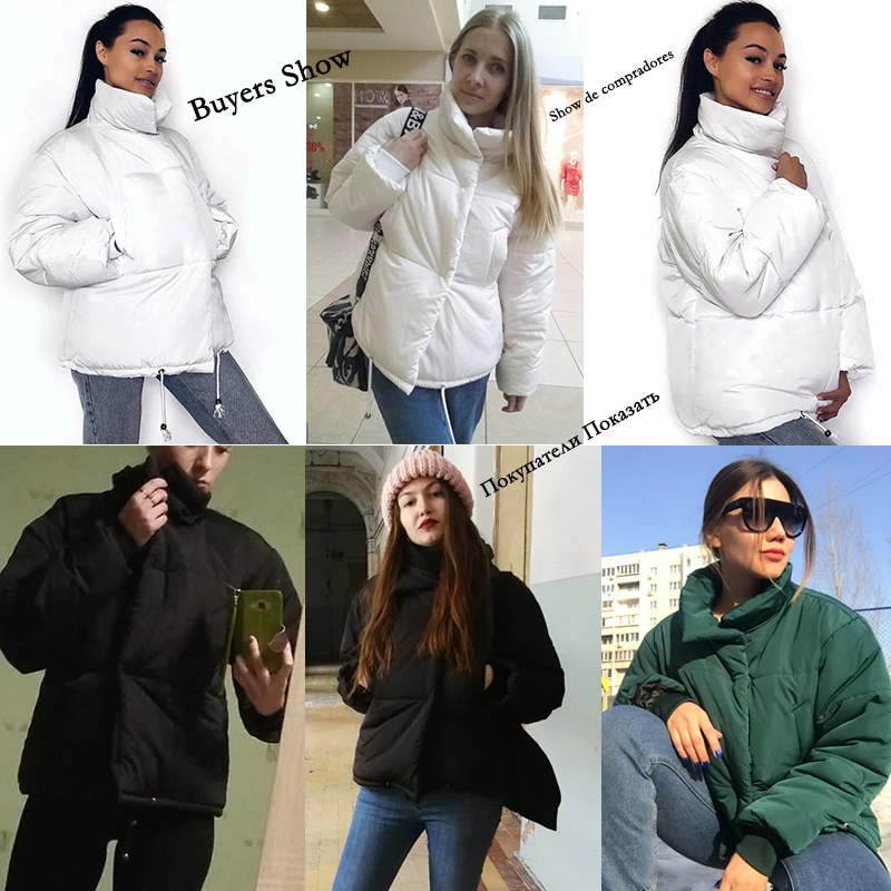 Осенне-зимняя куртка женская парка s Mujer модное пальто свободная куртка со стоячим воротником Женская парка Теплая Повседневная Пальто размера плюс