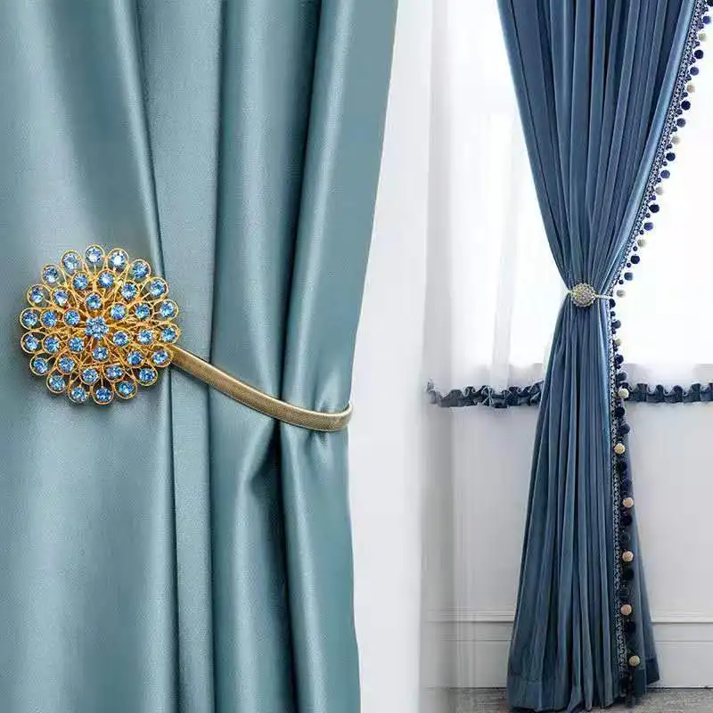 Хрустальные ремешки для штор магнитная пряжка стразы декоративные оконные