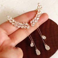 drop earrings for women solid 925 silver needles branch water drop dangle high quality accessories fine jewelry drop shipping