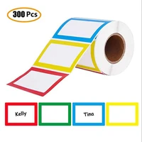 300pcsroll colorful name stickers name tags stick note label bar diy notebook on for kids wall desk offer stationery sticker