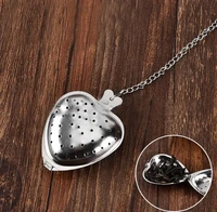 free shipping 500pcslot stainless steel heart shape tea infuser strainer filter loose leaf wholesale sn988