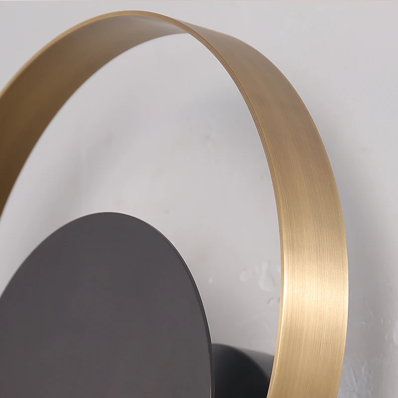 Simple creative copper wall light bedroom bedside decoration modern Nordic design living room hotel LED lamp | Лампы и освещение