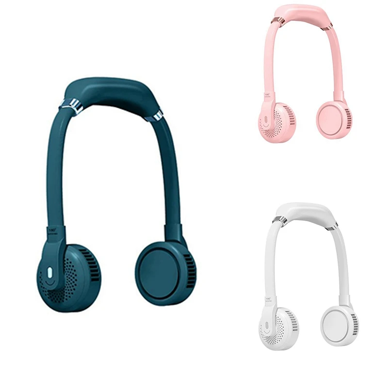 

Portable Hang Neck Fan,4000MAh Bladeless Fan,360 degree Bending Hose and Rotating Head,3 Speed,for Travel,Sport,Etc
